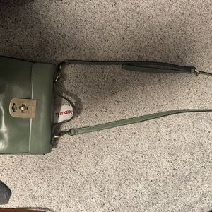 Patricia Nash Green Leather Crossbody Bag